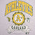 Vintage MLB Oakland Athletics Tee Shirt 1991 Size Large Made In USA With Single Stitch Sleeves