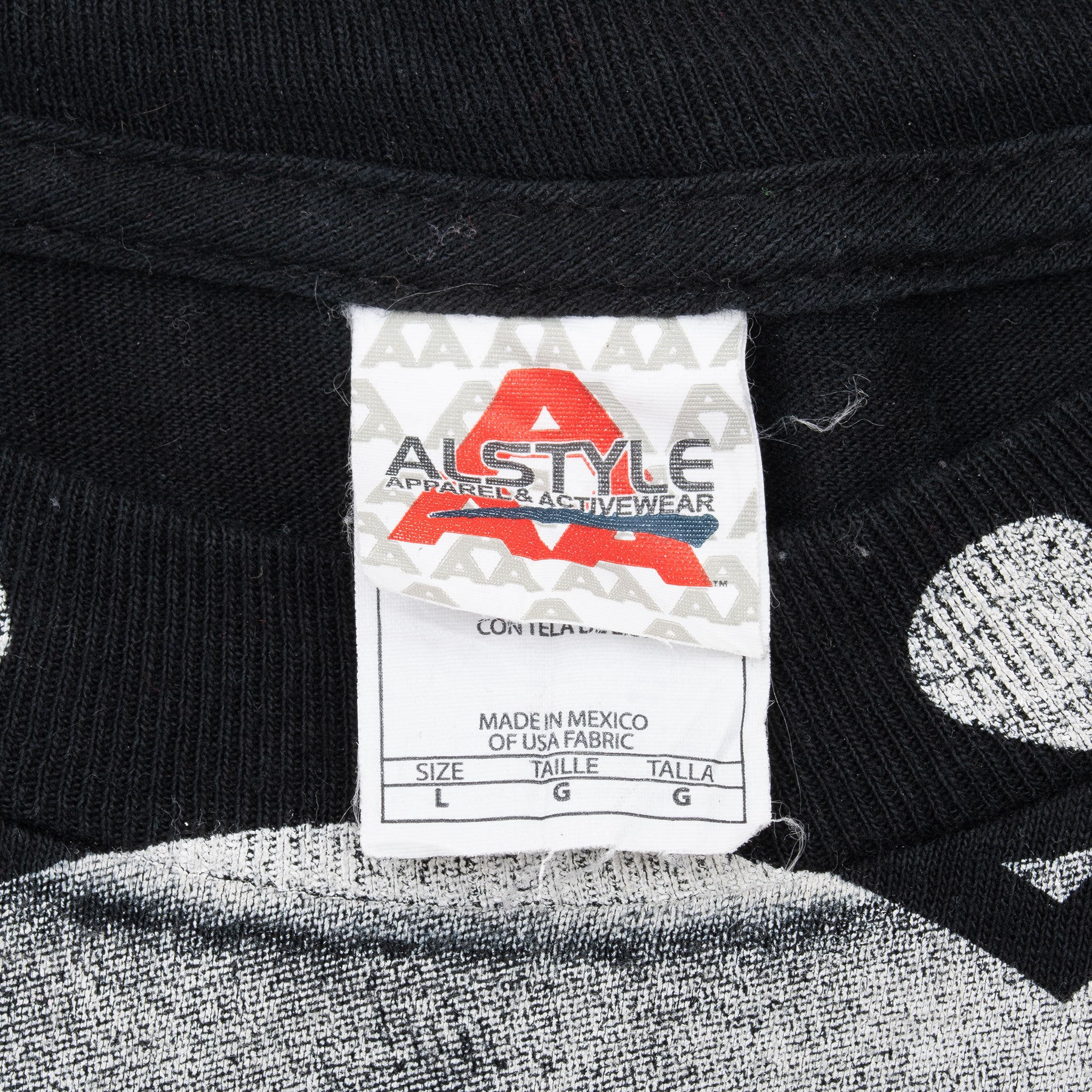 Vintage Aerosmith Tour 2009 All Over Print Tee Shirt Size Large