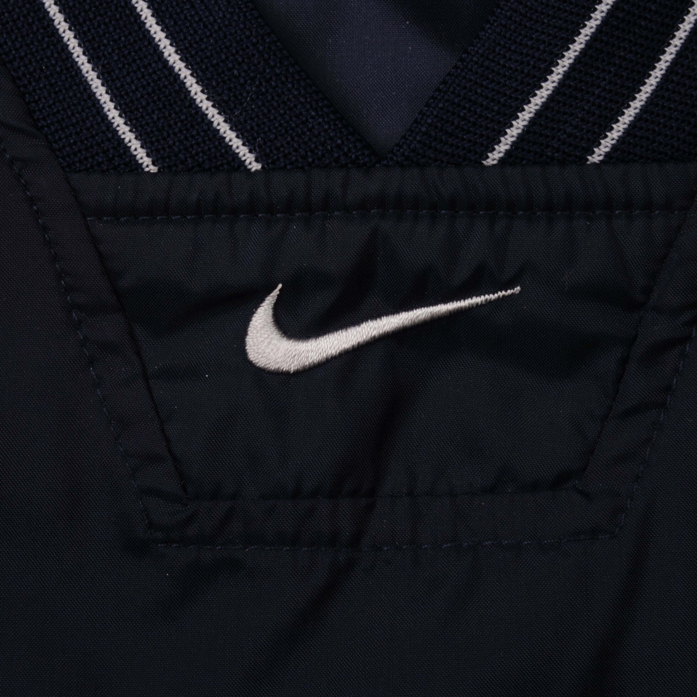 Vintage Nike Windbreaker Pullover Center Swoosh Navy Blue Jacket 1990S Size 2XL