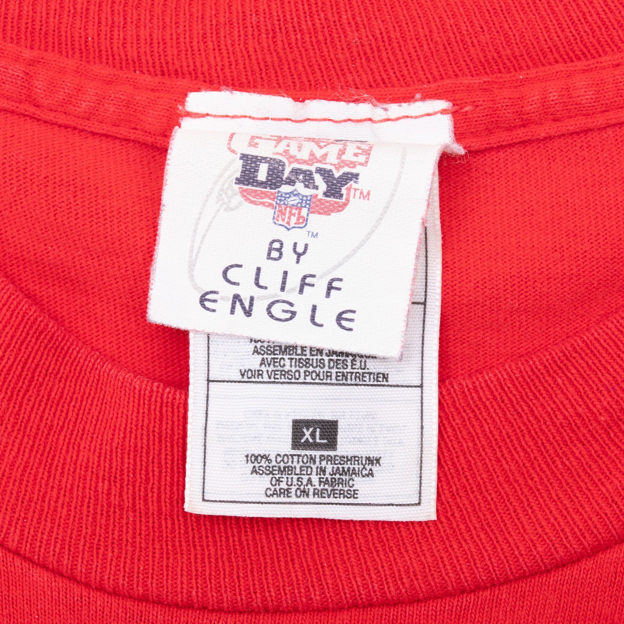 Vintage Nfl Kansas City Chiefs 1996 Tee Shirt Size XL With Single Stitch Sleeves