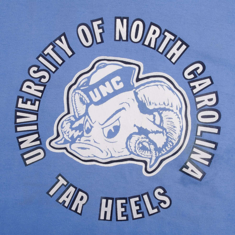Vintage Unc North Carolina Tarheels 1970S Russell Tee Shirt Size Large Made In USA With Single Stitch Sleeves