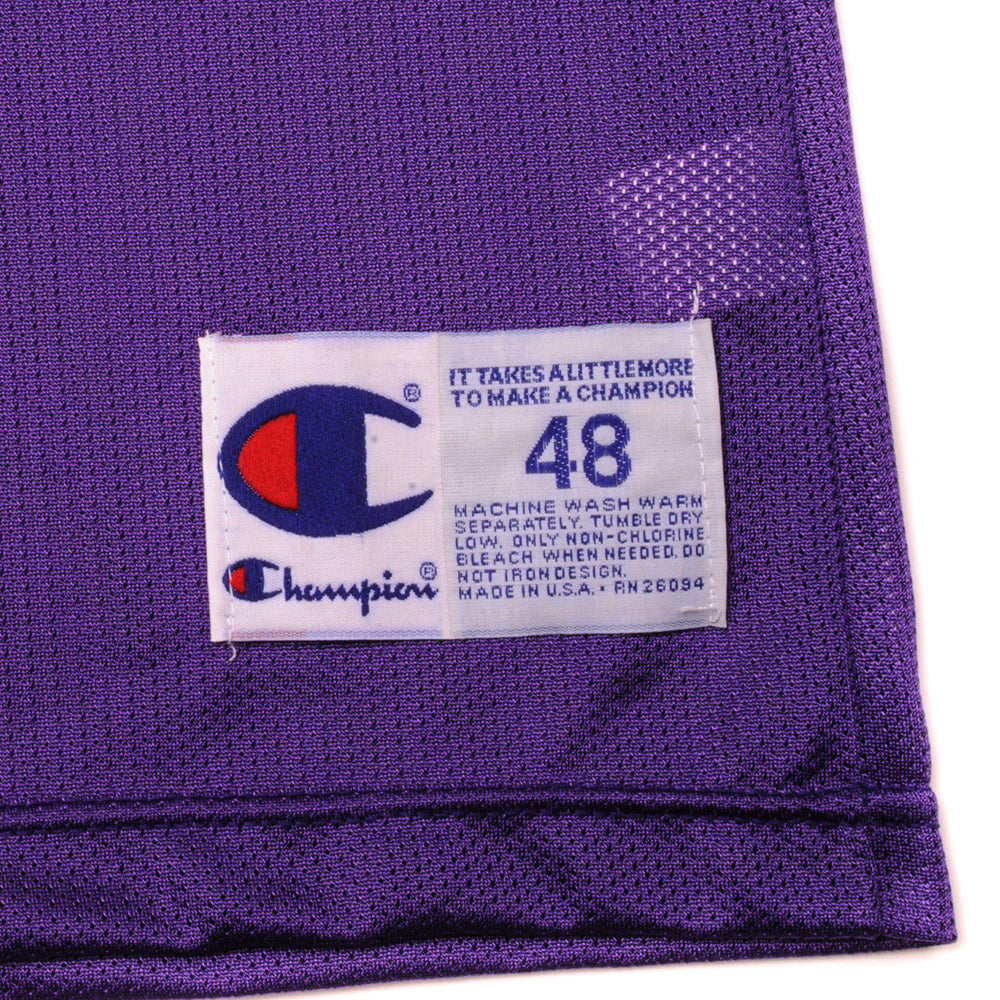 Champion size 48 hem label showing Made in USA and RN 26094