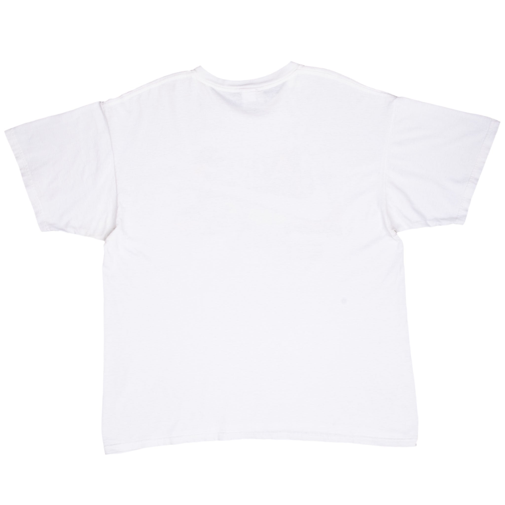 Vintage Nike Big Swoosh 1990S White Tee Shirt Size Large Made In Usa
