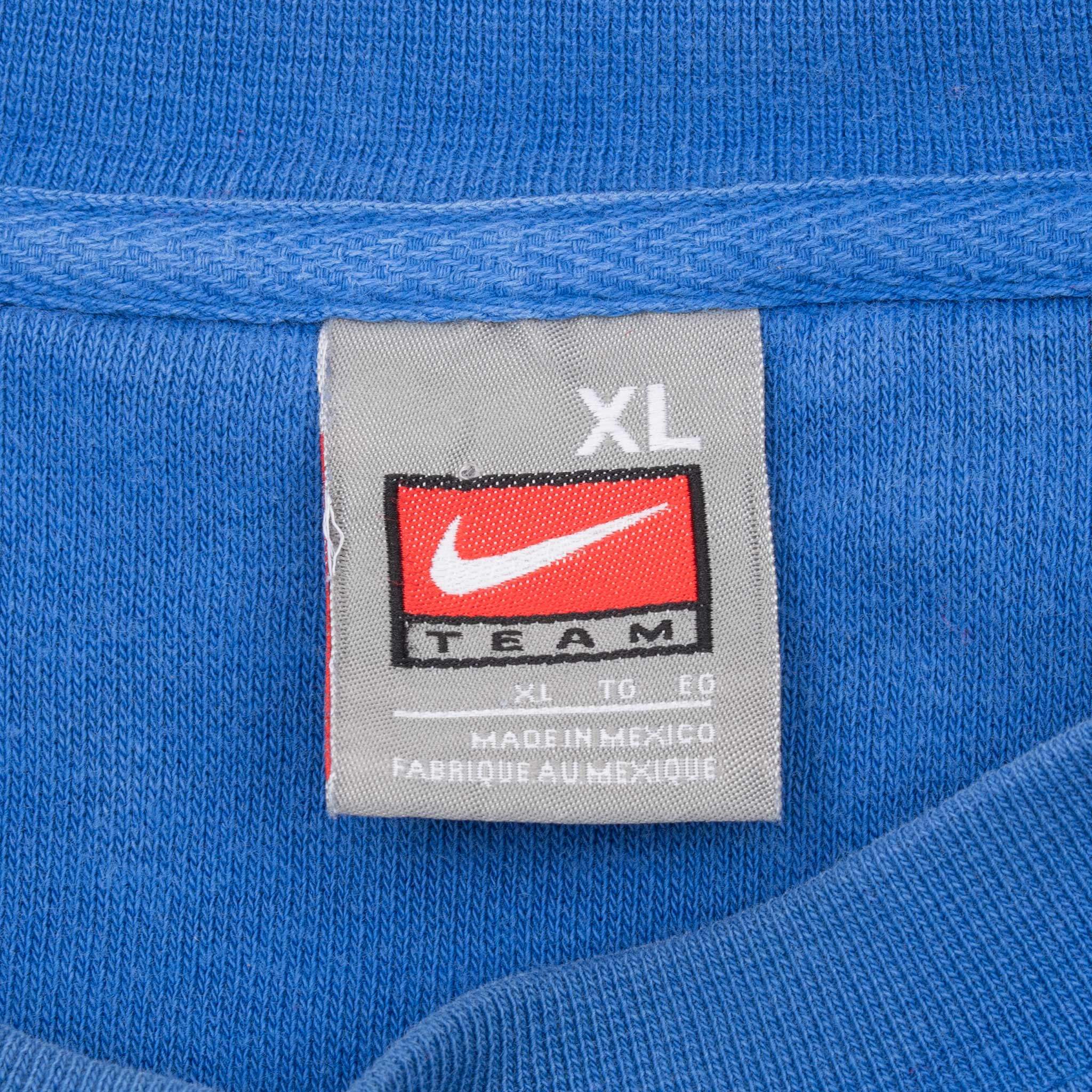 VINTAGE NIKE NCAA ALLAN HANCOCK COLLEGE AHC BULLDOGS BLUE SWEATSHIRT 2000S XL