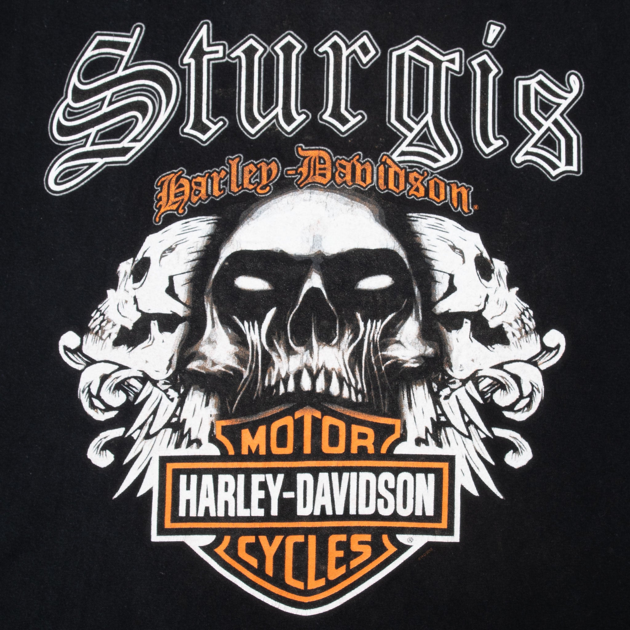 Vintage Harley Davidson Sturgis North Dakota 2015 Tee Shirt Size Large