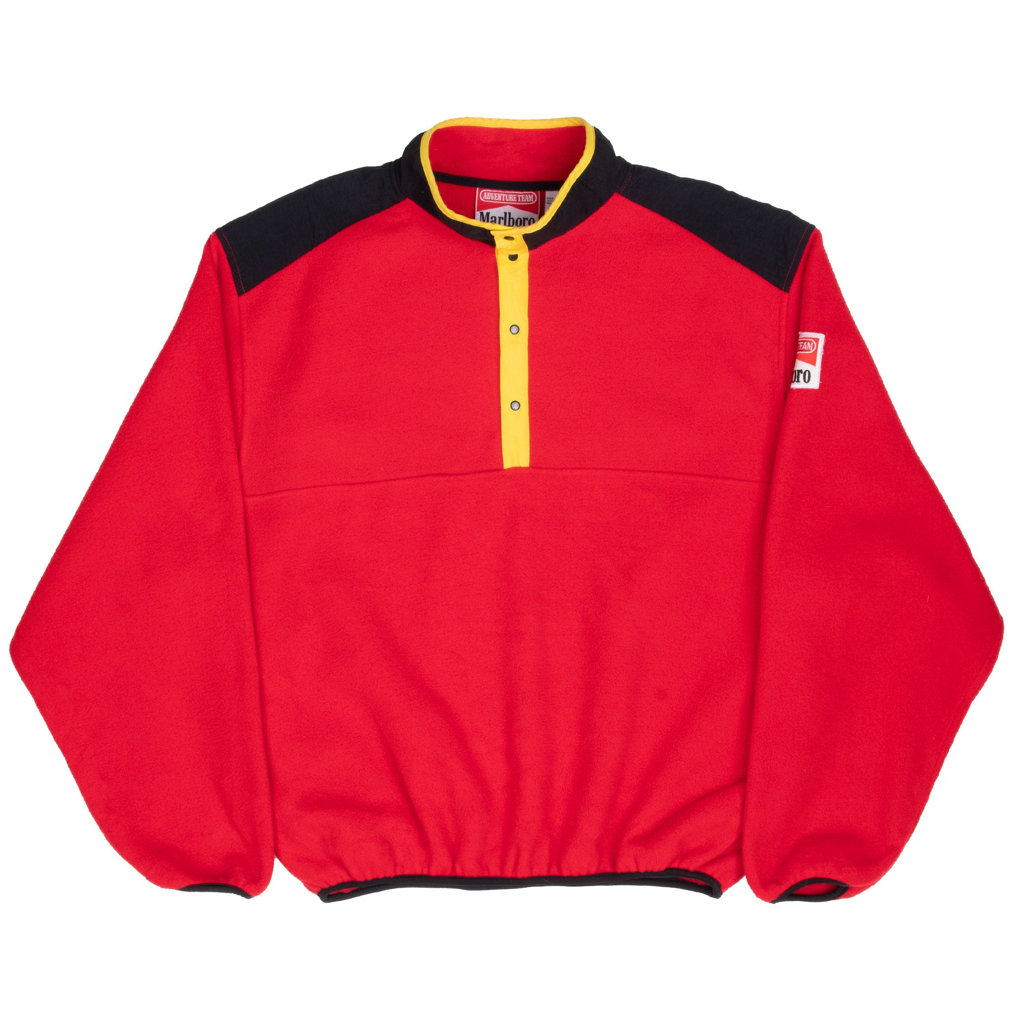 Vintage Marlboro Adventure Team Pullover Fleece Jacket 1990S Size XL