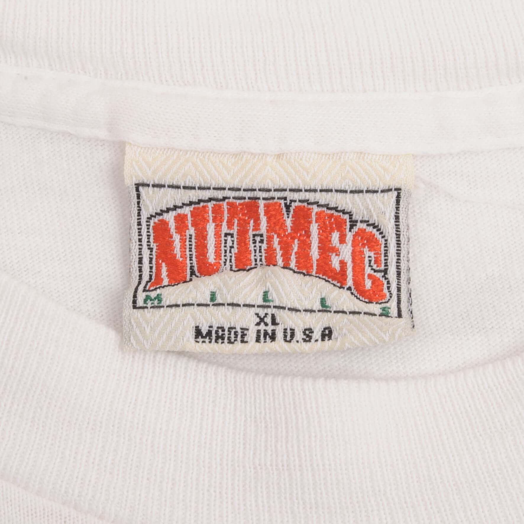 Vintage MLB Detroit Tigers Pocket Tee Shirt 1988 Size Large Made In USA With Single Stitch Sleeves.