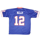 Vintage NFL Buffalo Bills Kelly #12 Reebok Throwback Jersey 2000S Size 2Xl