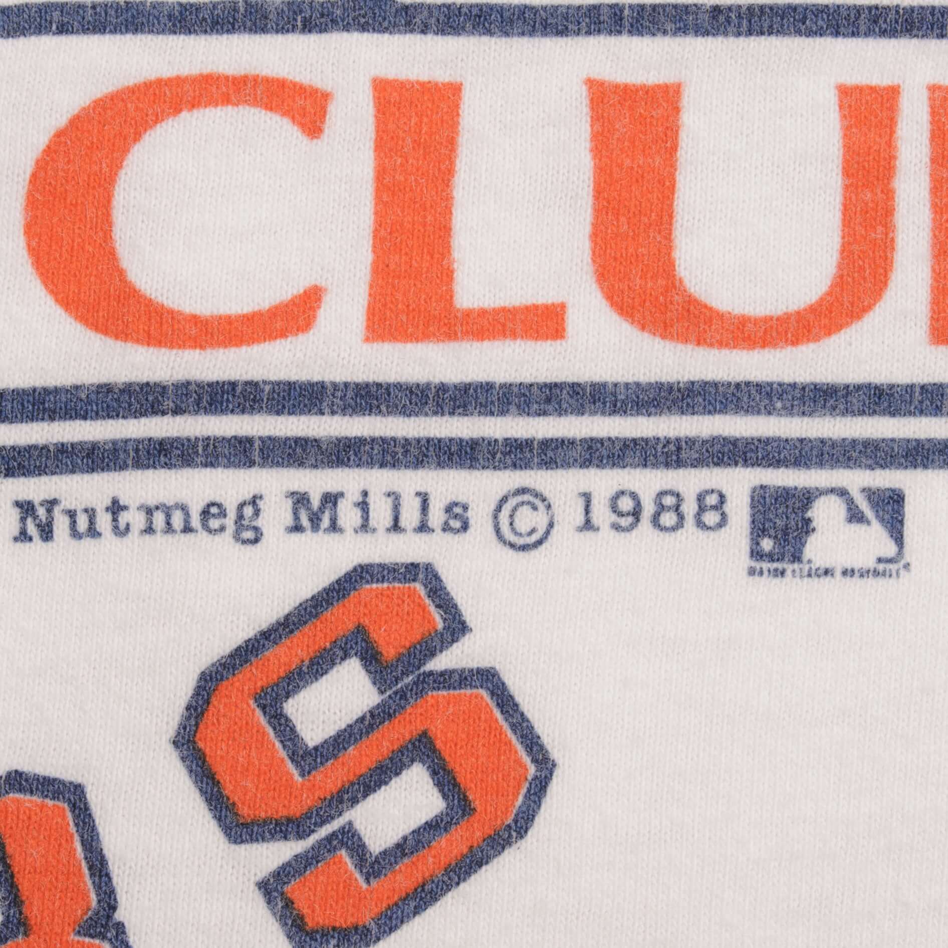 Vintage MLB Detroit Tigers Pocket Tee Shirt 1988 Size Large Made In USA With Single Stitch Sleeves.