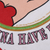 Close-up of glitter print and 1993 King Features Syndicate copyright text on Betty Boop graphic