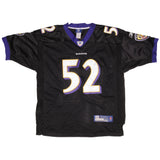Vintage NFL Baltimore Ravens R Lewis #52 Reebok Jersey 2000S Size 50
