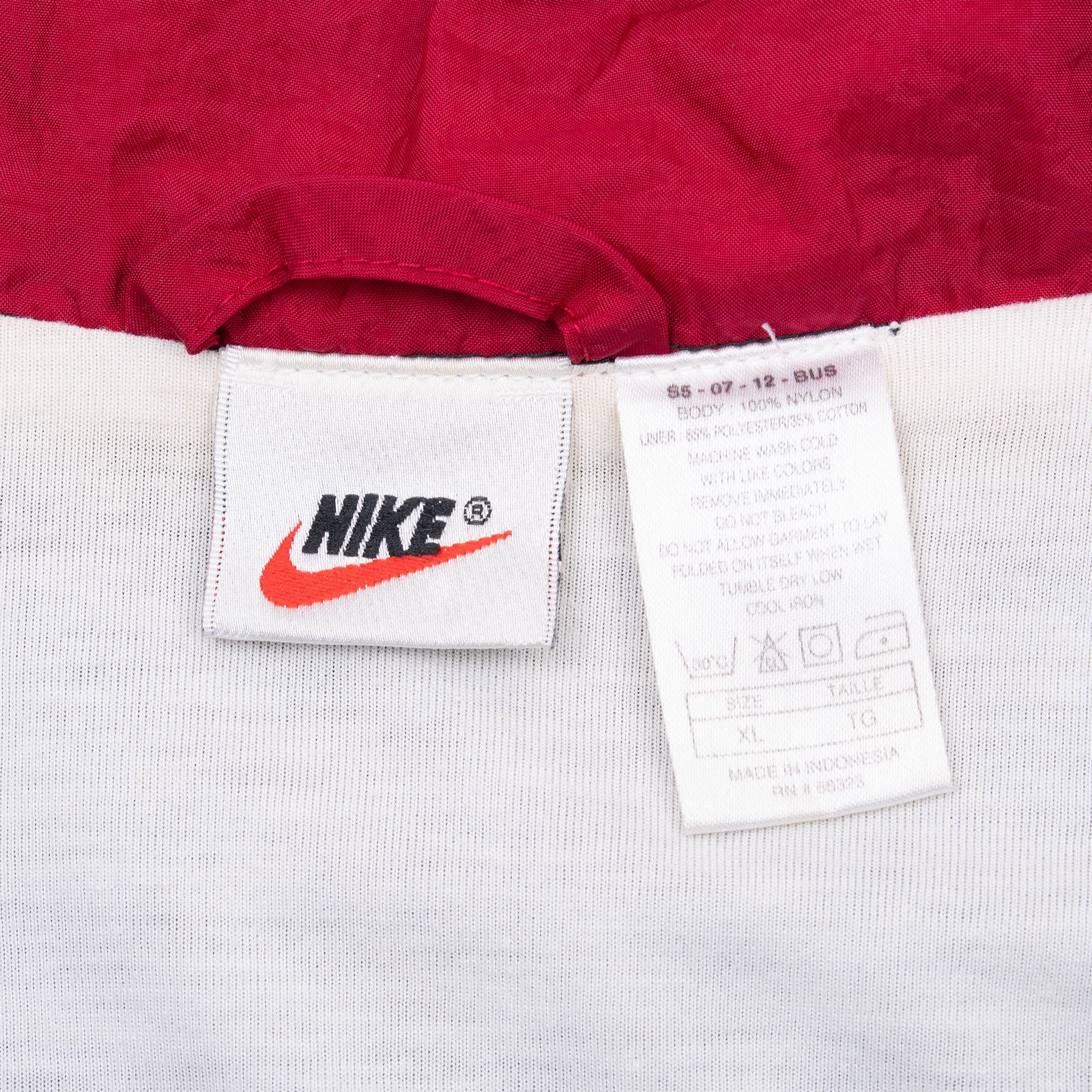 Vintage Nike Big Swoosh Windbreaker Jacket 1990S Size XL