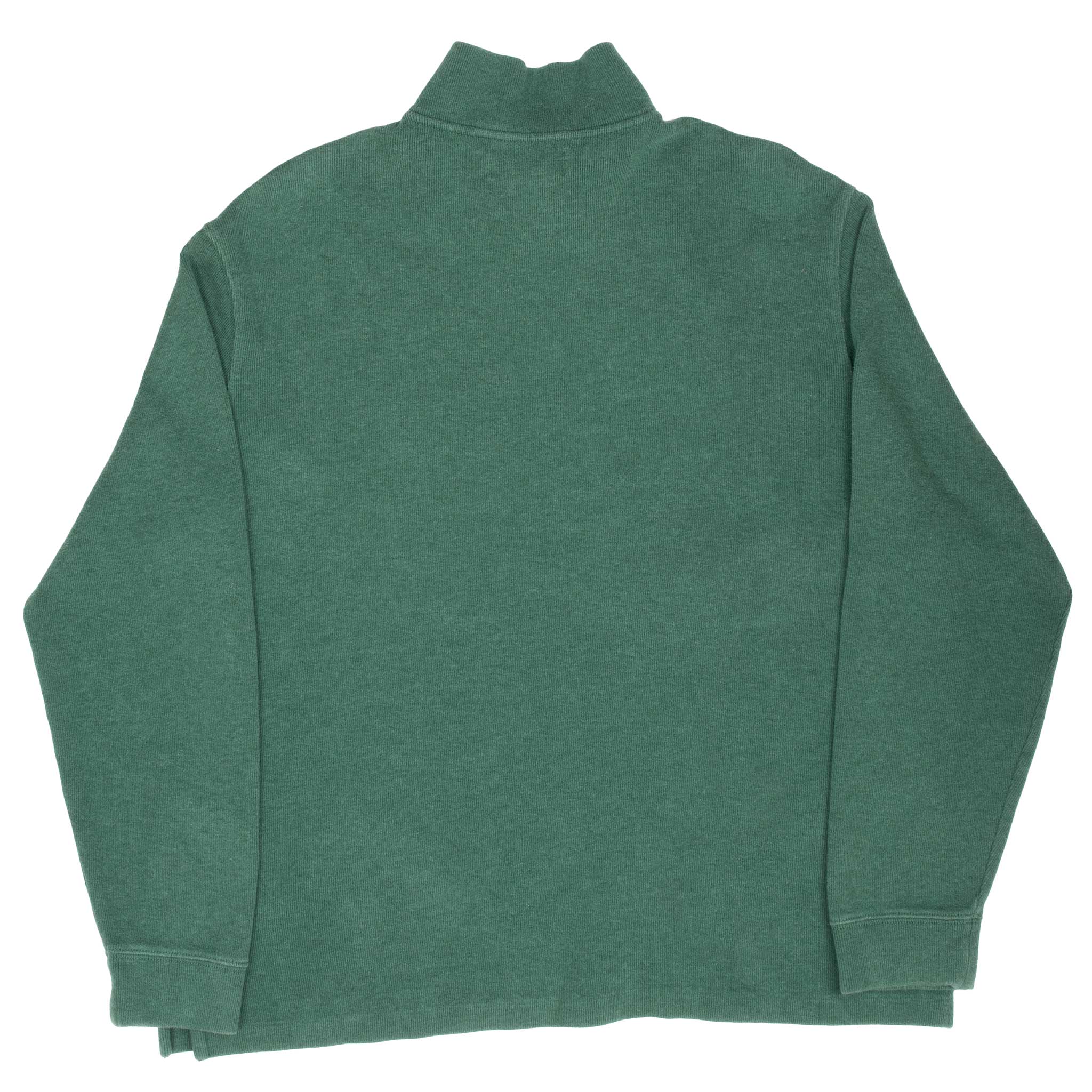 Vintage Polo Ralph Lauren Green Quarter 1/4 Zip Sweater 1990S Size XL