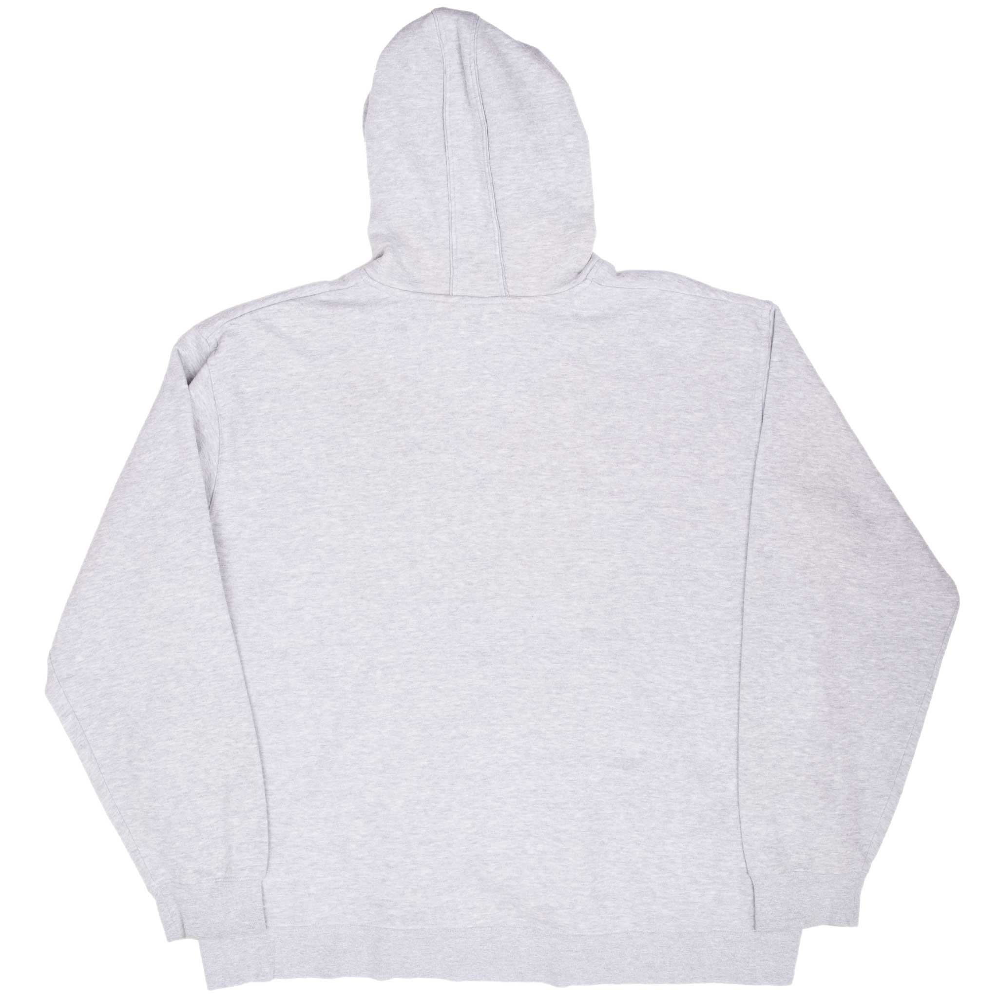 Vintage Nike Spellout Swoosh Gray Hoodie Sweatshirt 2000S Size XL