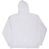 Vintage Nike Spellout Swoosh Gray Hoodie Sweatshirt 2000S Size XL