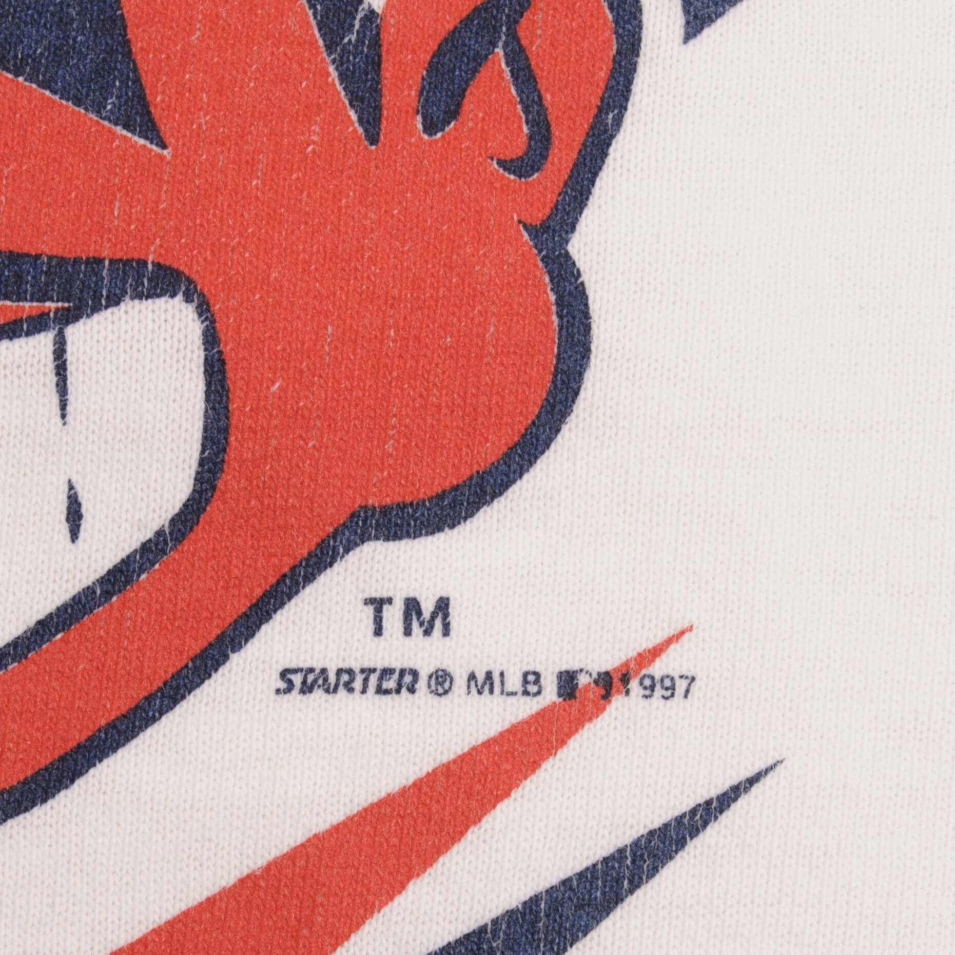 Vintage MLB Cleveland Indians 1997 Tee Shirt Size Large Made In USA