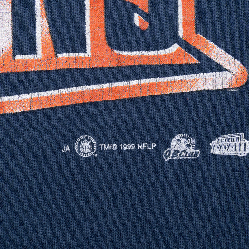 Vintage Nfl Denver Broncos Super Bowl Champions 1998 Tee Shirt Size Large