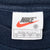 Vintage Nike Classic Swoosh Navy Blue Tee Shirt Size 1990s Size Medium Made In USA