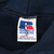 Russell Athletic size L Made in USA care-content tag inside navy hoodie