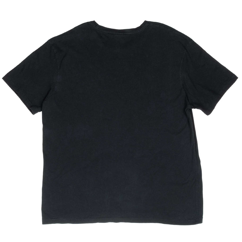 Vintage Polo Ralph Lauren Black Classic Tee Shirt 1990S Size XL With Single Stitch Sleeves