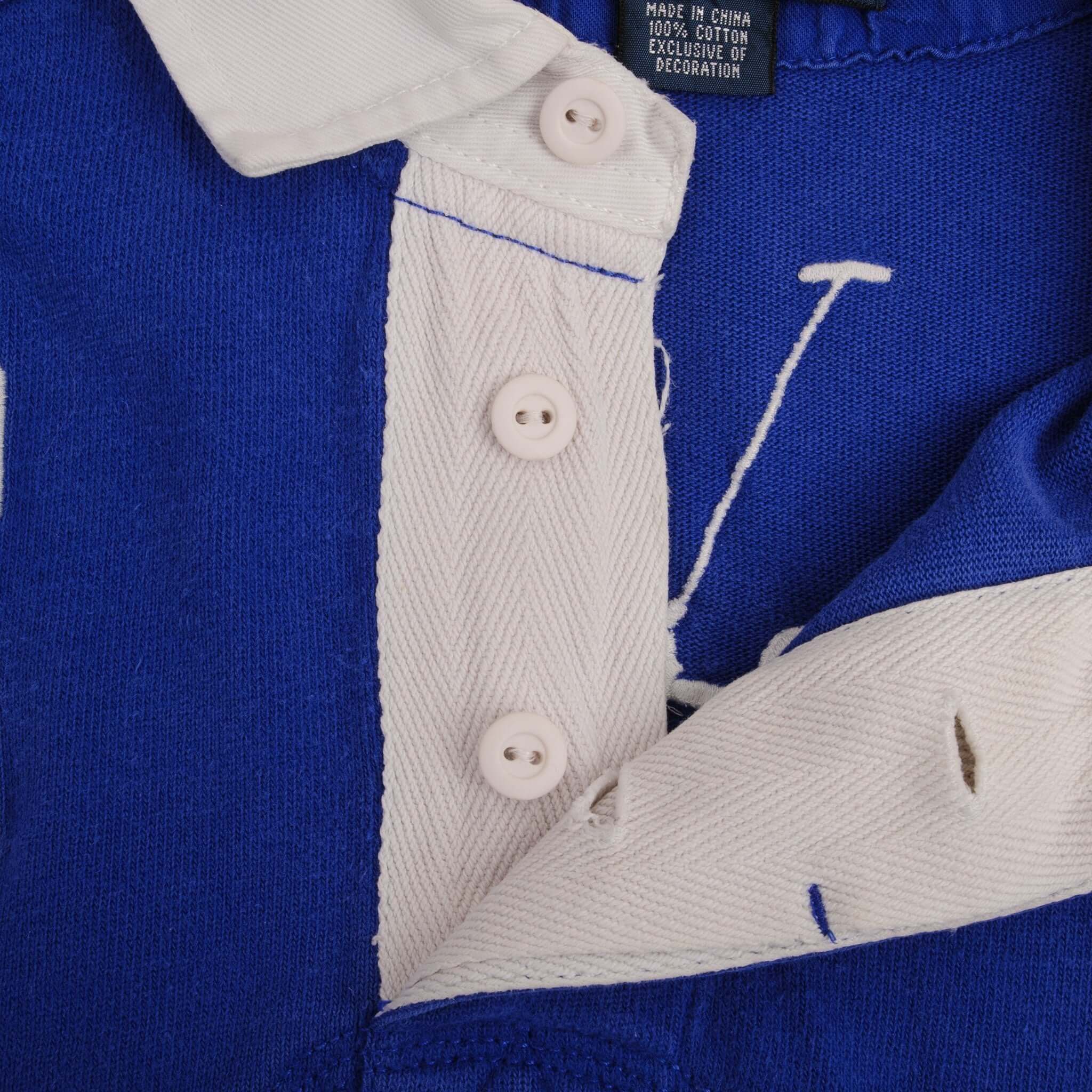 Vintage Ralph Lauren Switzerland Winter Cup 2008 Blue Rugby Polo Shirt Size 2XL