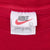 Vintage Nike Classic Swoosh Red Tee Shirt 1990S Size Large Made In Usa