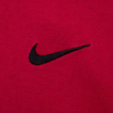 Vintage Nike Classic Swoosh Red Tee Shirt 1990S Size Large Made In Usa