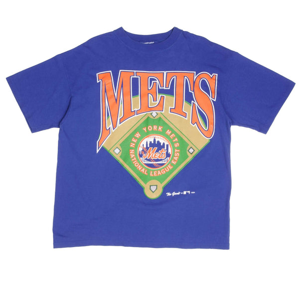 Vintage Blue Champion MLB New York Mets Tee Shirt 1994 Size XL With Single Stitch. 