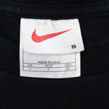 Vintage Nike Classic Swoosh Black Tee Shirt 1990S Size Small Made In Usa