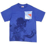 Vintage NHL New York Rangers All Over Print Tee Shirt 1990S Large Made In Usa