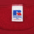 Russell Athletic XXL neck label inside red crewneck sweatshirt