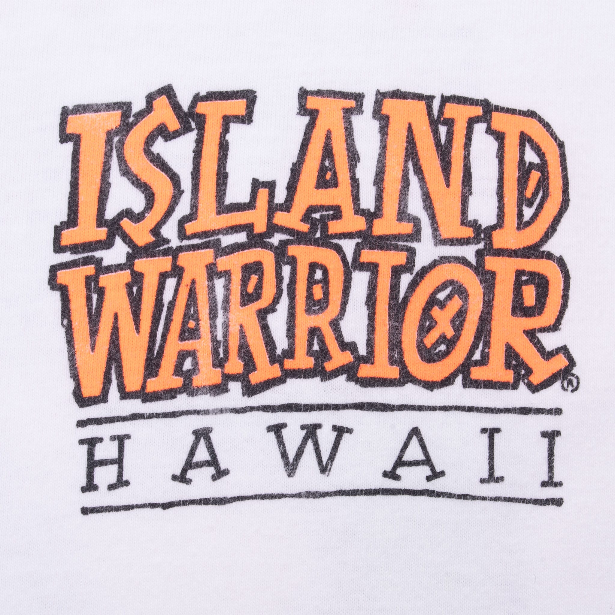 Vintage Hawaii Island Warior Ho'oikaika Kino Bodybuilding Tee Shirt 1990S Medium Made In Usa With Single Stitch Sleeves