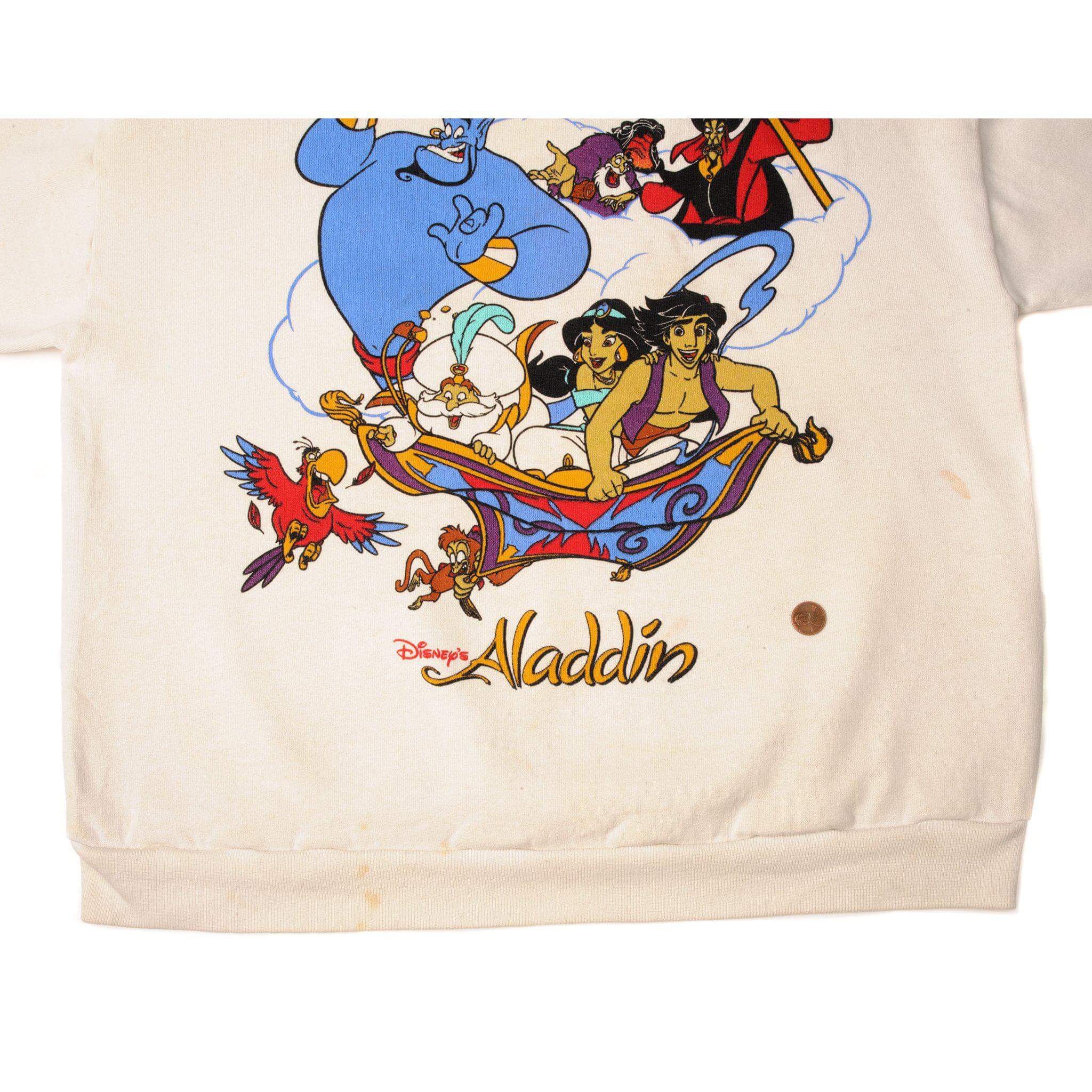 VINTAGE DISNEY ALADDIN SWEATSHIRT 1990S SIZE LARGE MADE IN USA