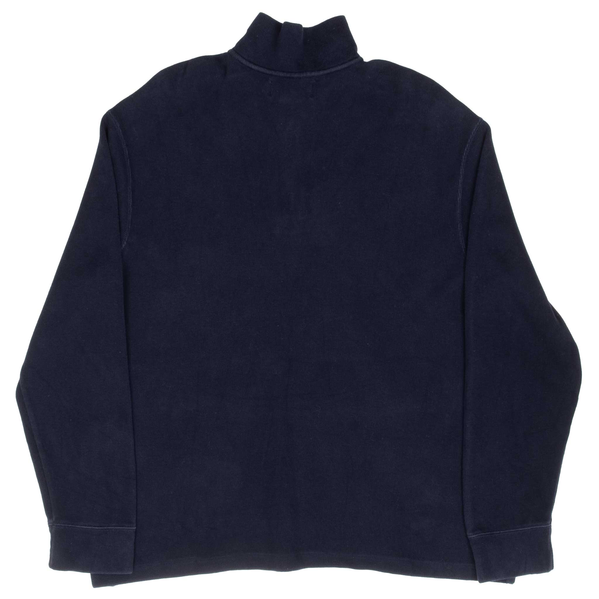 Vintage Polo Ralph Lauren Blue Quarter 1/4 Zip Sweater 1990S Size Large