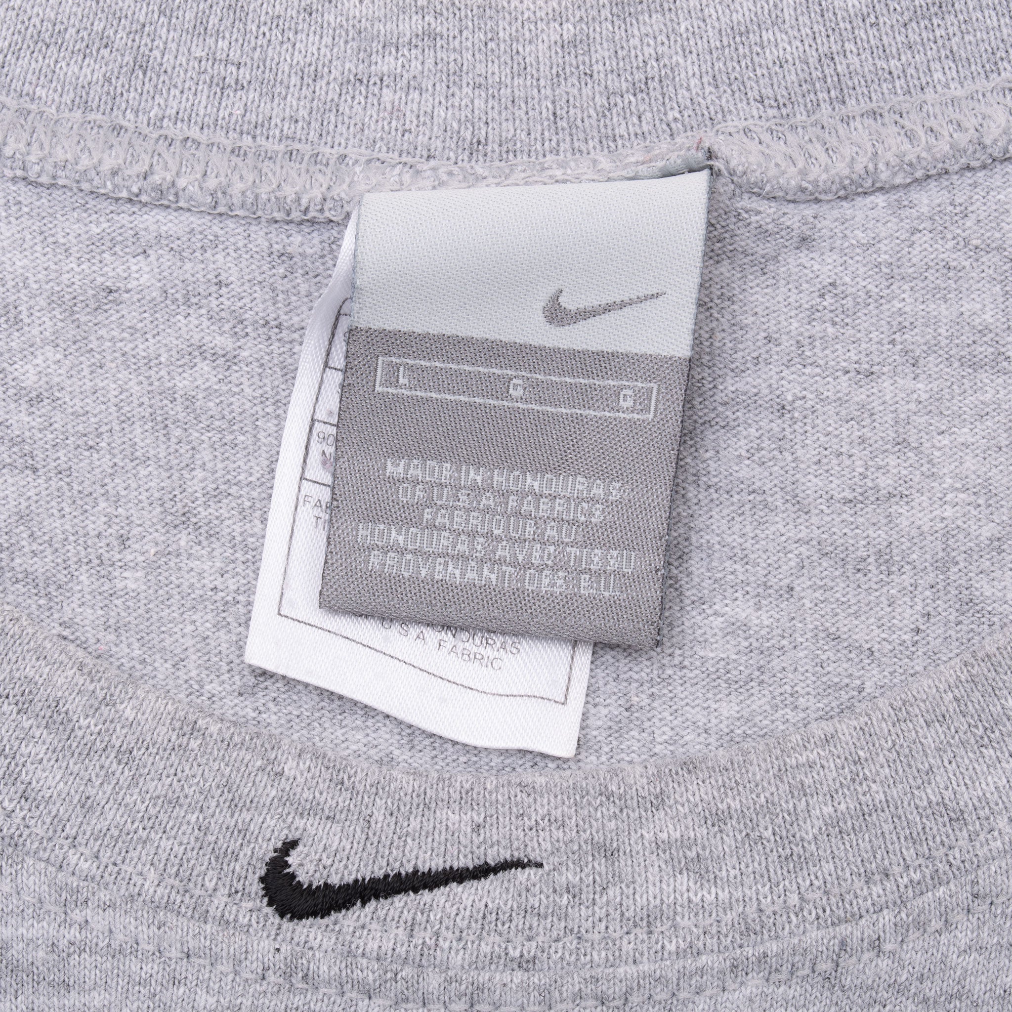 Vintage Nike Basketball Center Swoosh Grey Tank Top Tee Shirt 2000S Size Large