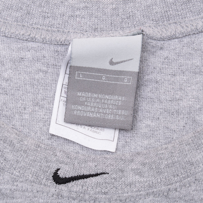 Vintage Nike Basketball Center Swoosh Grey Tank Top Tee Shirt 2000S Size Large