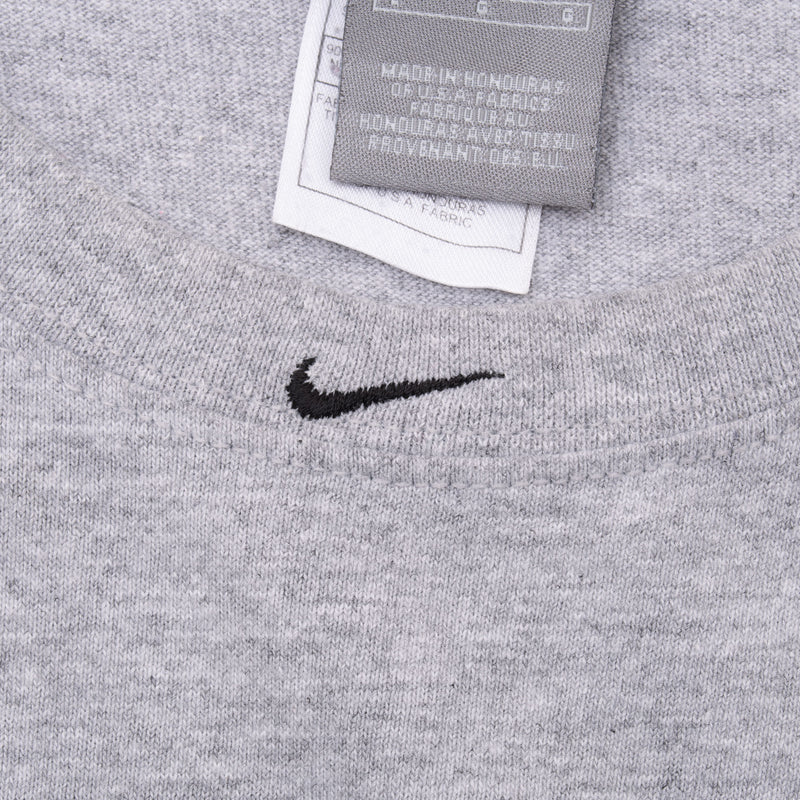Vintage Nike Basketball Center Swoosh Grey Tank Top Tee Shirt 2000S Size Large