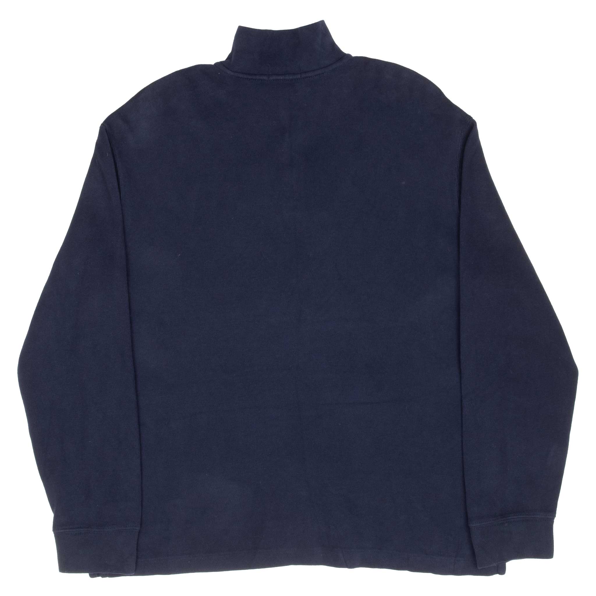 Vintage Polo Ralph Lauren Navy Blue Quarter 1/4 Zip Sweater Size Large