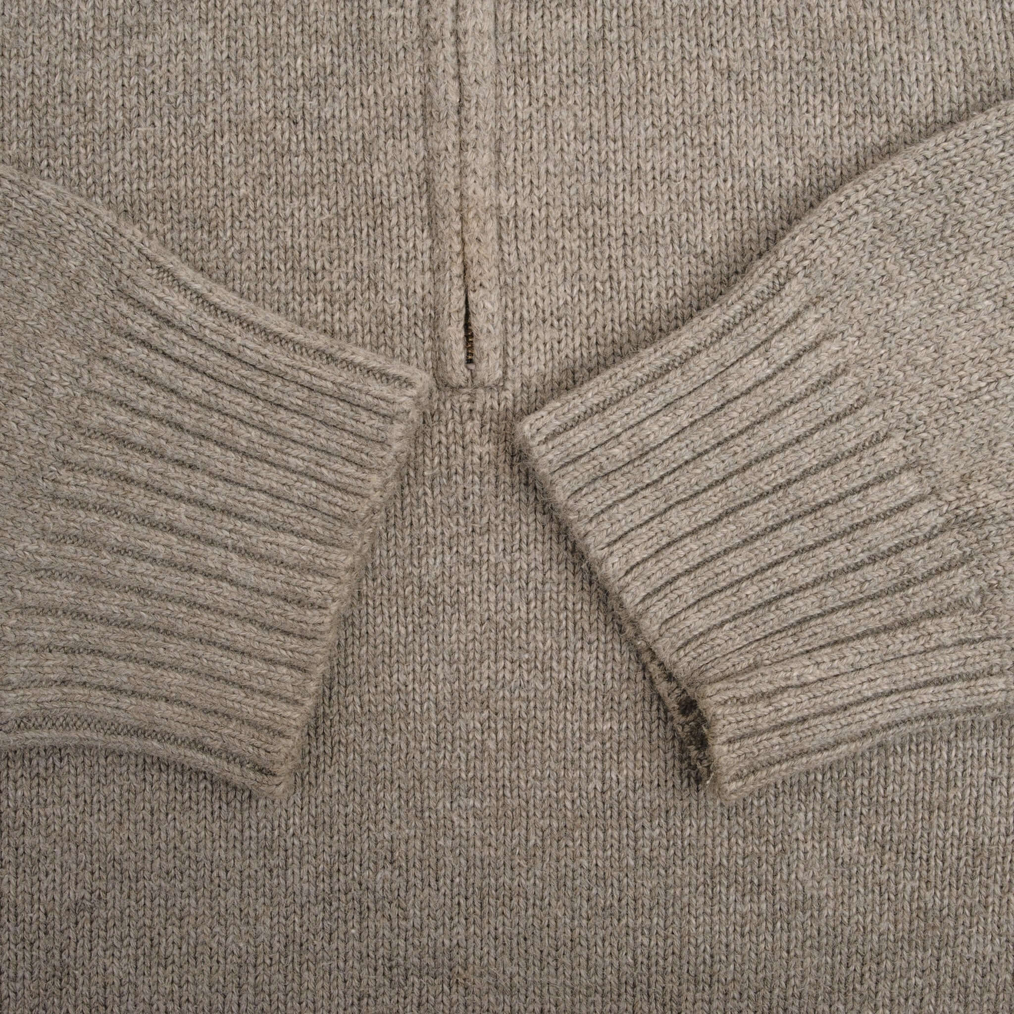 Vintage Polo Ralph Lauren Grey Knit Quarter 1/4 Zip Sweater 1990S Size XL