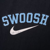 Vintage Nike Big Swoosh Black Tee Shirt 2000S Size XL