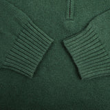 Polo Ralph Lauren Green Knit Quarter 1/4 Zip Sweater Size Medium