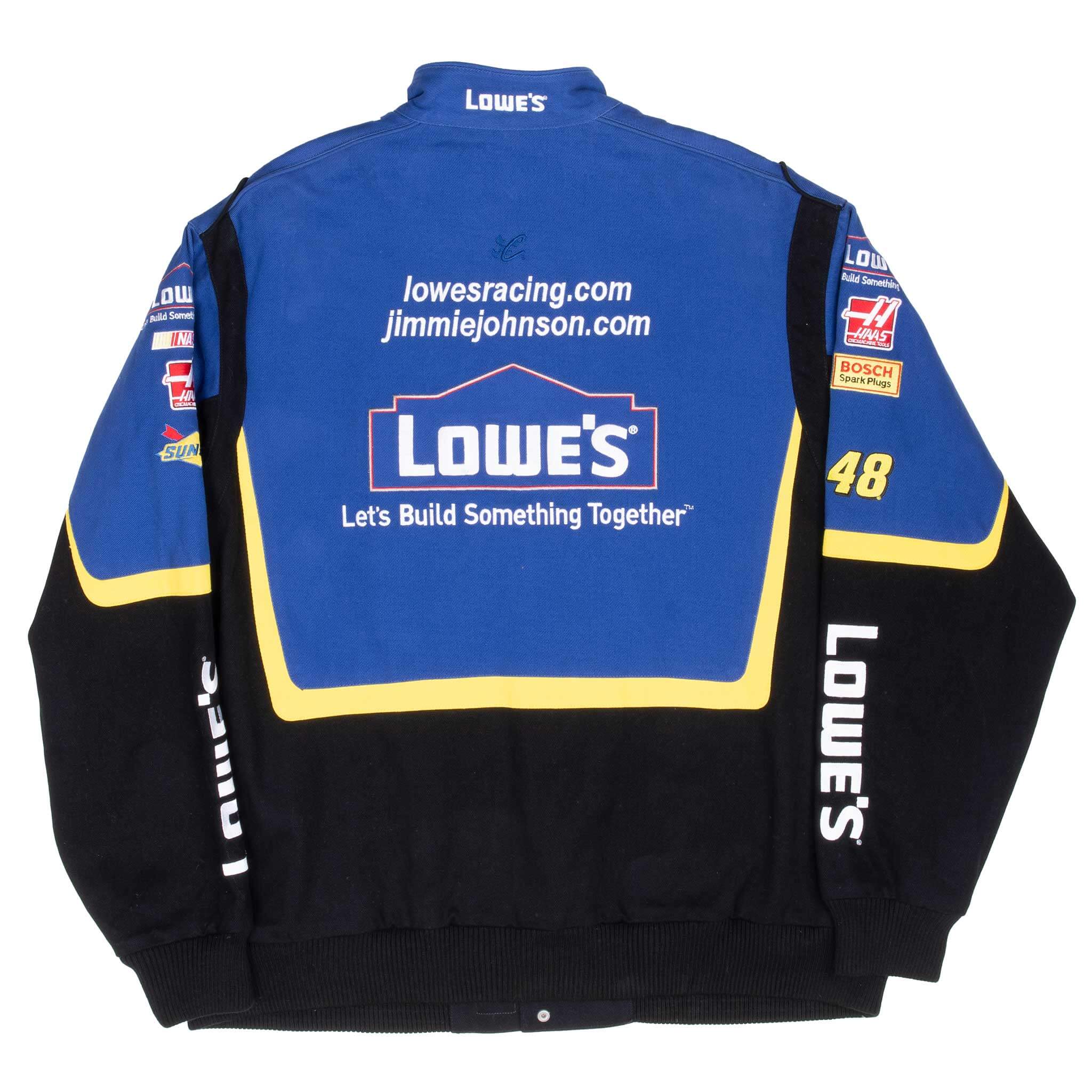 Vintage Nascar Jimmie Johnson Lowe's Racing Jacket 2000S Size XL