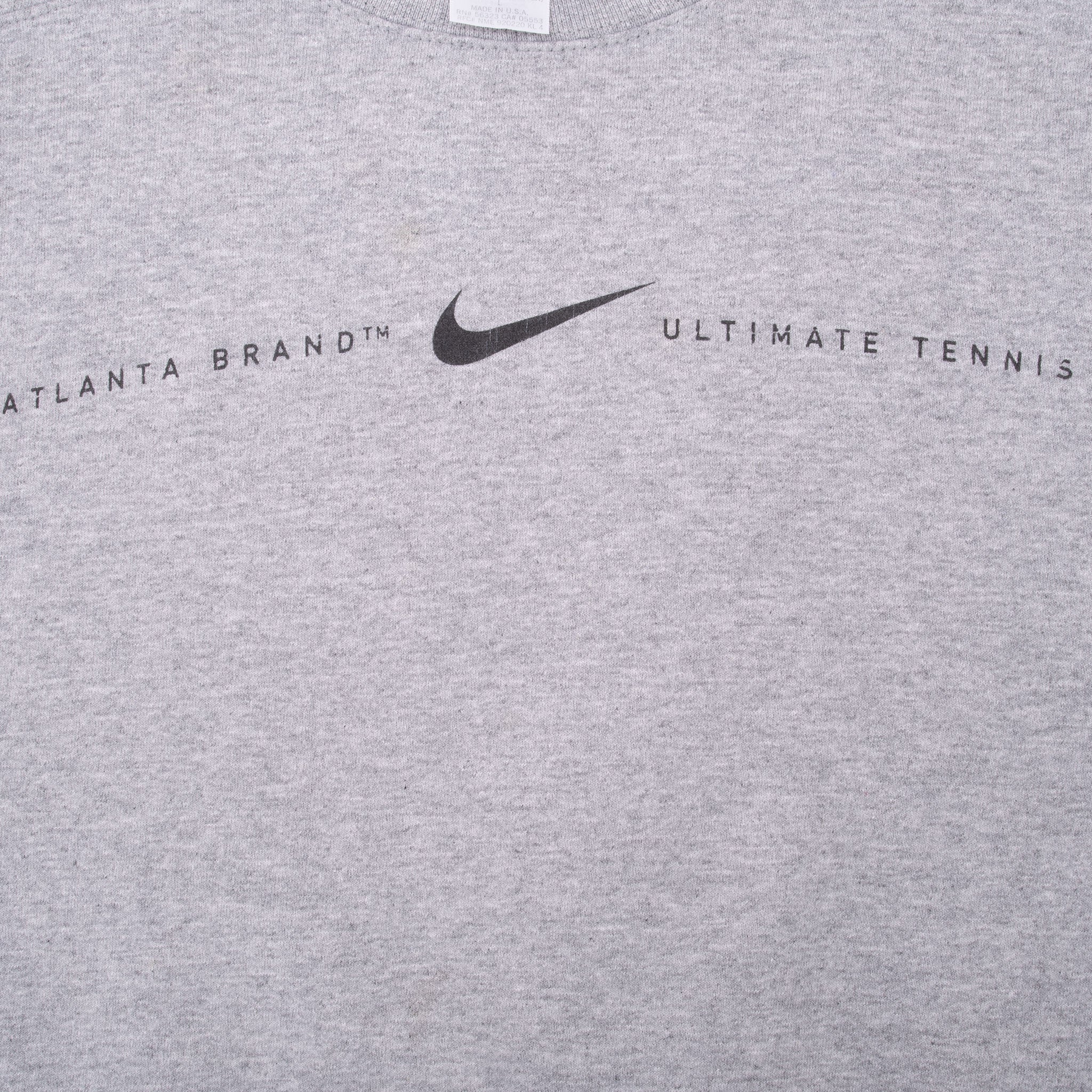 Vintage Nike Atlanta Brand Ultimate Tennis Sweatshirt 1997 Size Large Made In Usa