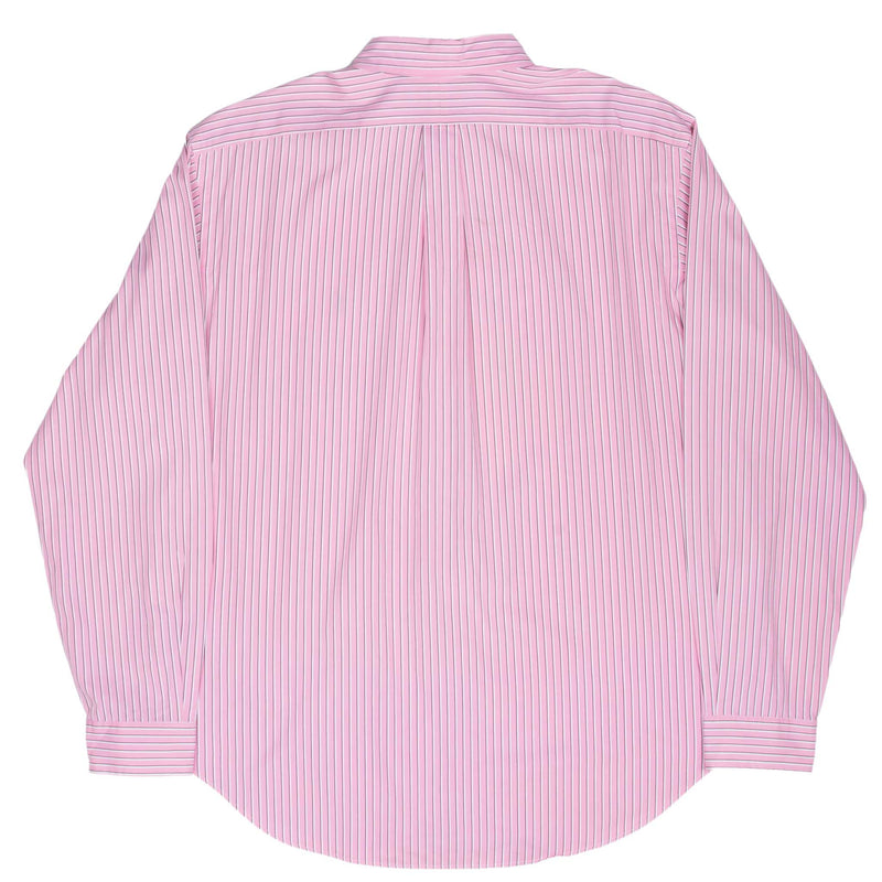 Vintage Ralph Lauren Pink Striped Shirt 1990S Size XL