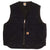 Vintage Carhartt Sherpa Lined Black Vest Jacket Unlined 1990s Size Large V26BLK