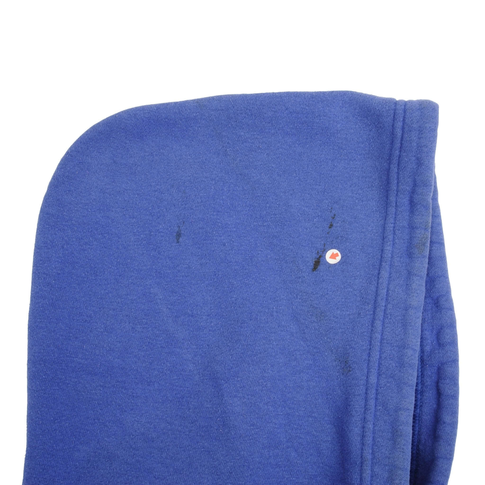 VINTAGE NIKE SPELLOUT CENTER SWOOSH BLUE HOODIE SWEATSHIRT 2000S SIZE XL