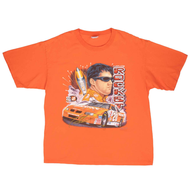 Vintage Nascar Tony Stewart Rushville Rocket 2001 Tee Shirt Size XL
