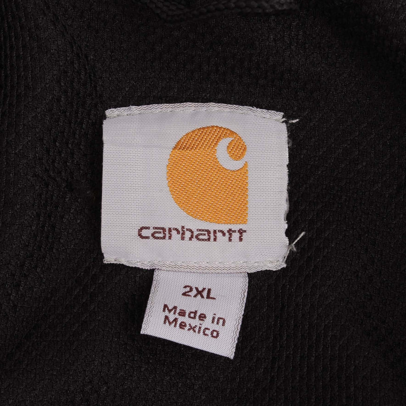 Vintage Carhartt Heavyweight Full Zip Brown Hoodie Sweatshirt Size 2XL