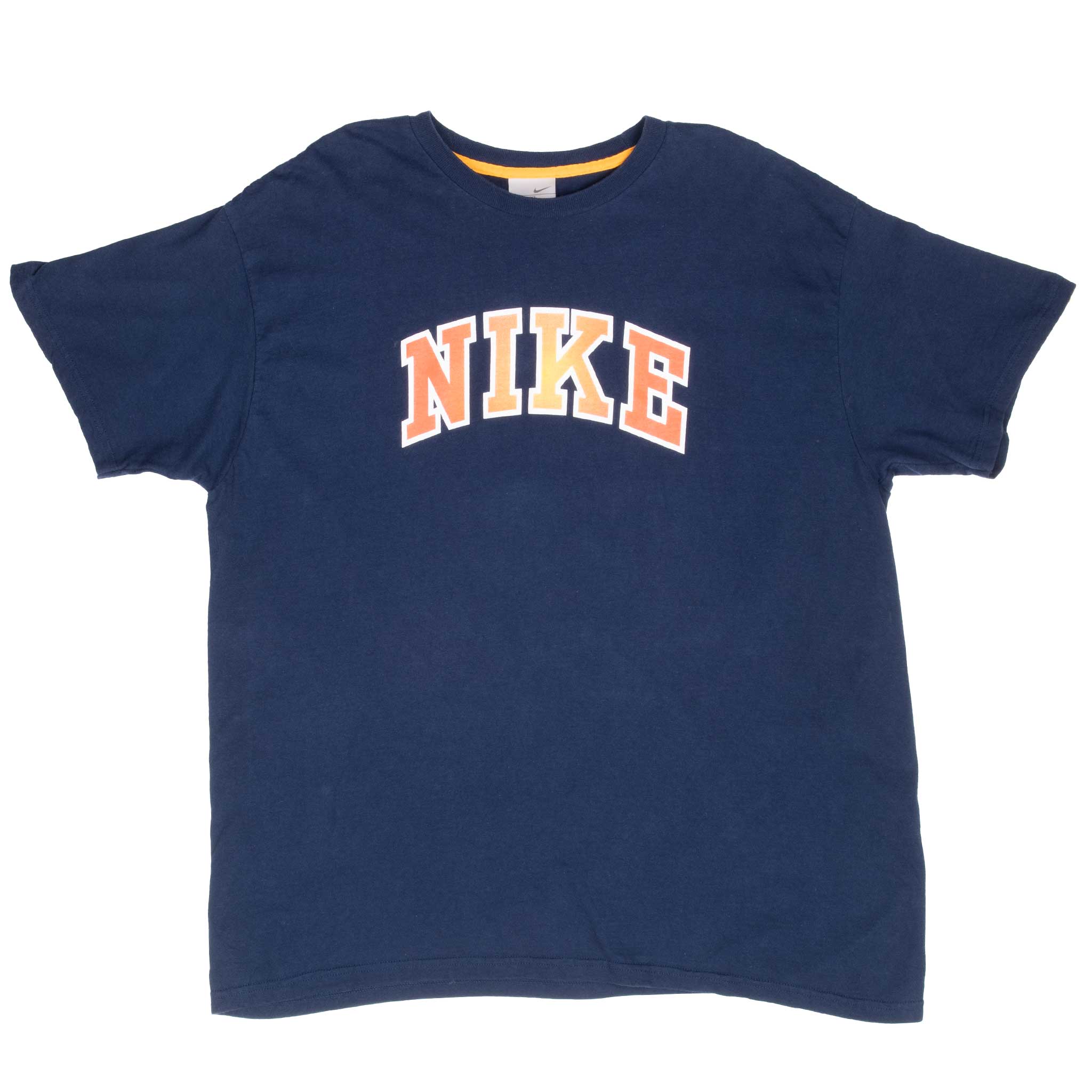 Vintage Nike Spellout Blue Tee Shirt 2000S Size 2XL