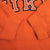 Vintage Nike Spellout Orange Hoodie Sweatshirt 2000S Size 2XL